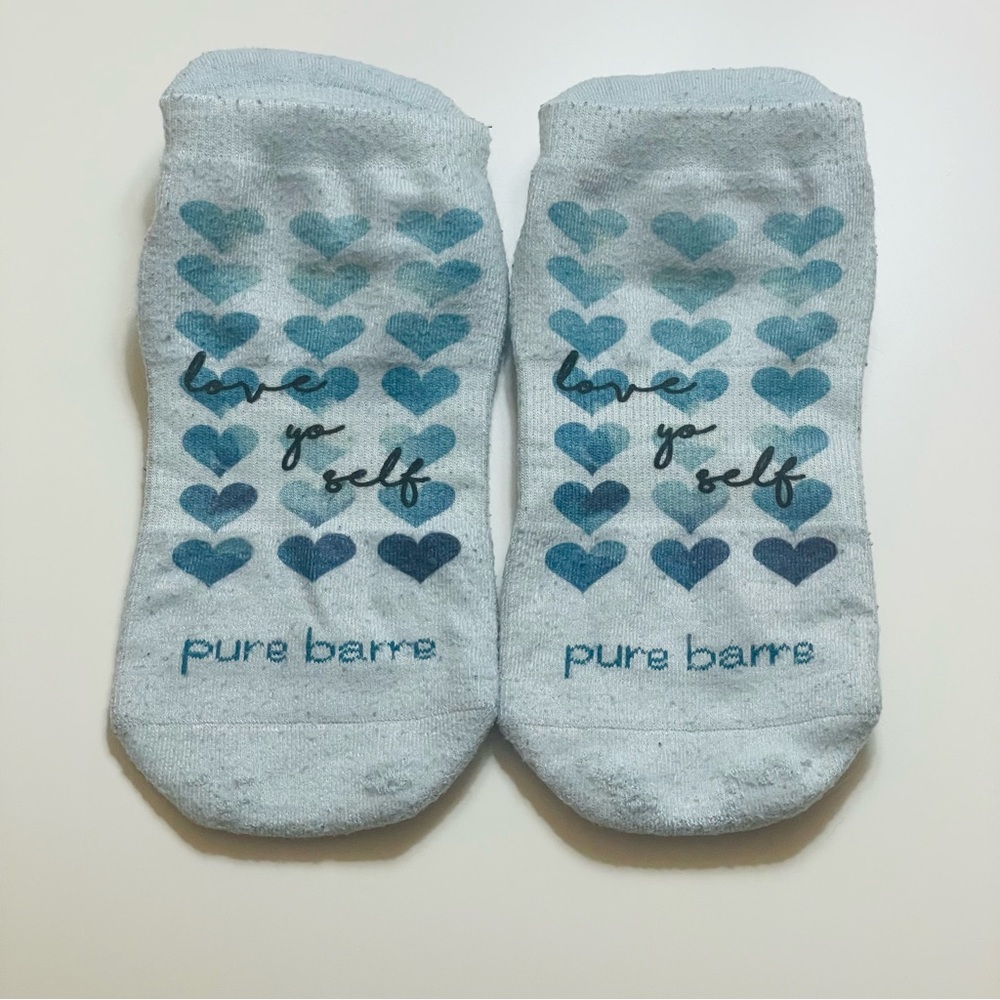 Pure Barre Love Yo Self Sticky Socks - Small